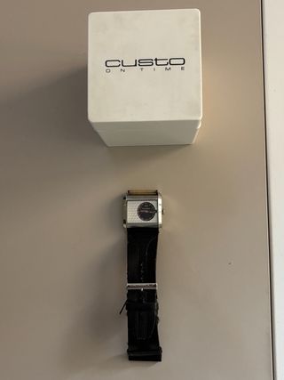 Reloj Custo Analógico Plata y Negro