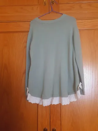 Jersey verde con volantes