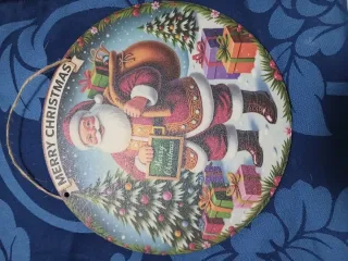 Decorazione Natalizia Legno Babbo Natale