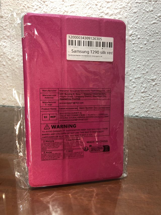 Funda Samsung T290 silk red