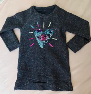 Vestito bimba maniche lunghe 5 anni