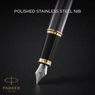 ✨ - Parker Pluma estilográfica IM | lacado gris y