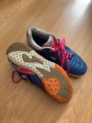 Zapatillas fútbol sala Joma azul/rosa