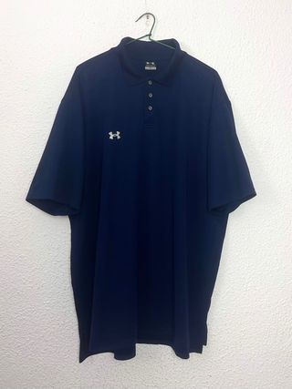 Polo Under Armour Hombre XXL oversize Azul Bordado