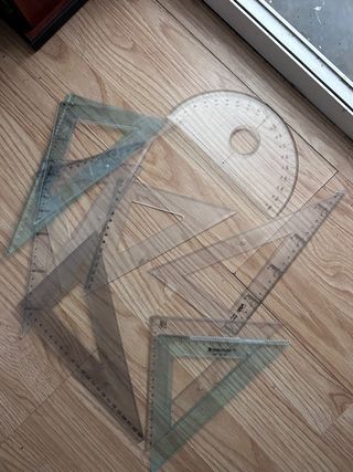 Set de Reglas Geométricas Transparentes