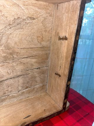 Cassetta Stoccaggio Legno con Maniglia