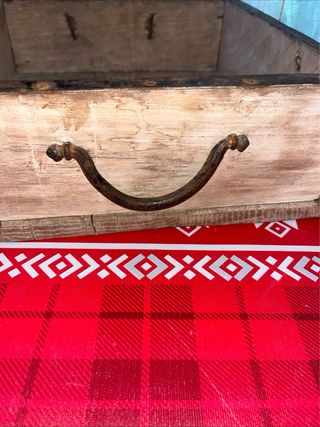 Cassetta Stoccaggio Legno con Maniglia