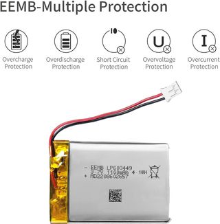 ✨ - Batteria ai polimeri di litio EEMB 3,7 V 1100 mAh 6034