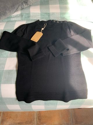 Jersey Salsa Negro con Botones