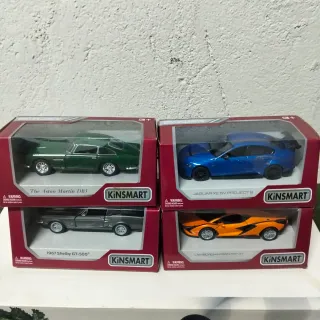 4 Coches a Escala Kinsmart lote 28€