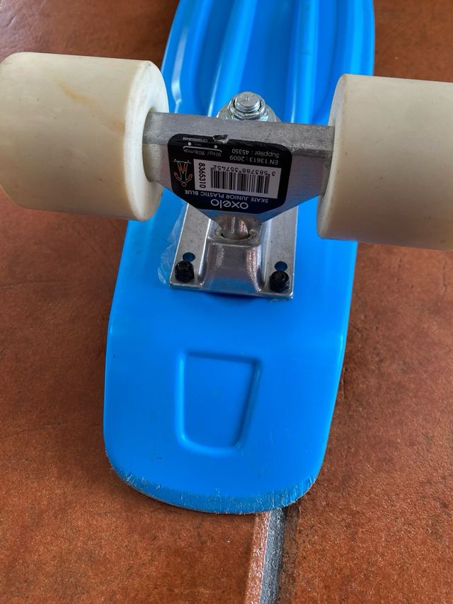 Mini skate azul tipo Penny para niños