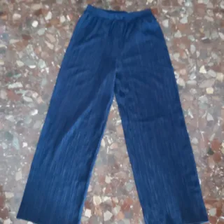 Pantalón ancho azul eléctrico Zara T. 13,14
