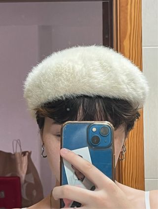 Gorro estilo ruso blanco 