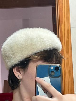 Gorro estilo ruso blanco 