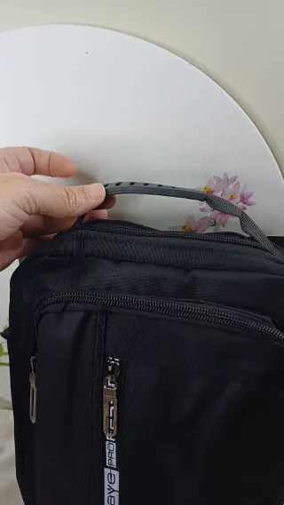 Bolso bandolera hombre grande negro