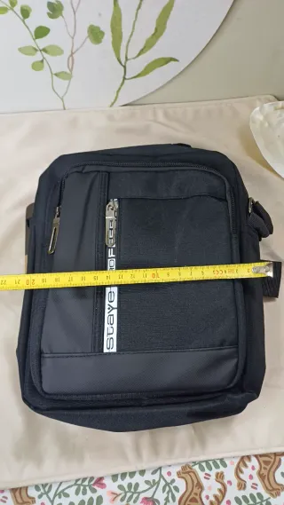 Bolso bandolera hombre grande negro