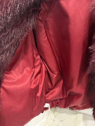 Abrigo pelo sintético talla L