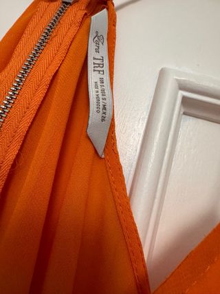 Camiseta tiras Zara naranja
