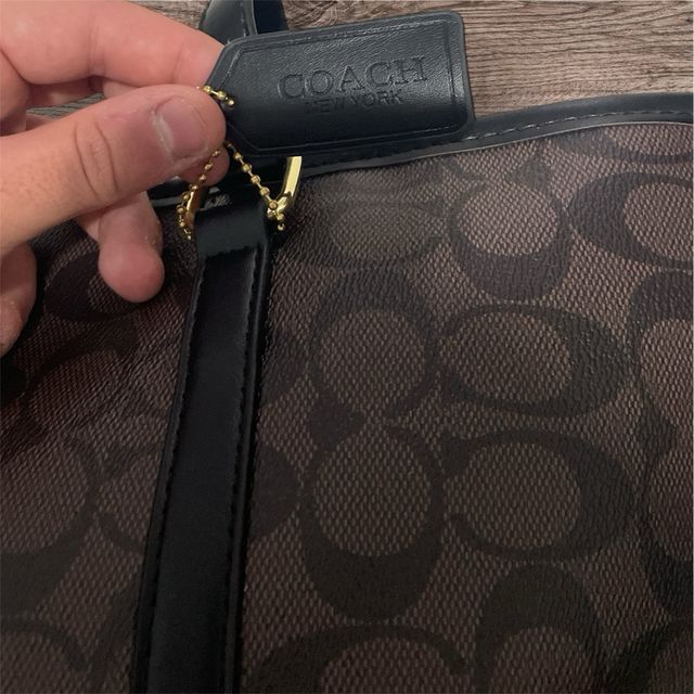 Bolso Coach Marrón Monograma