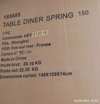 Mesa triangular Maison du Monde madera