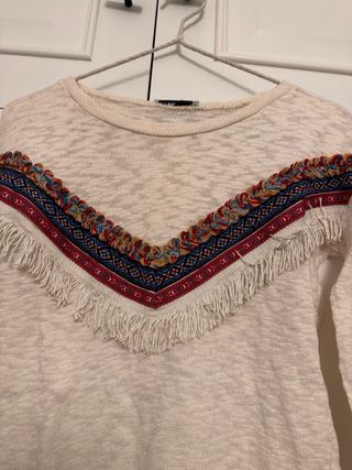 Jersey punto Lefties beige talla M