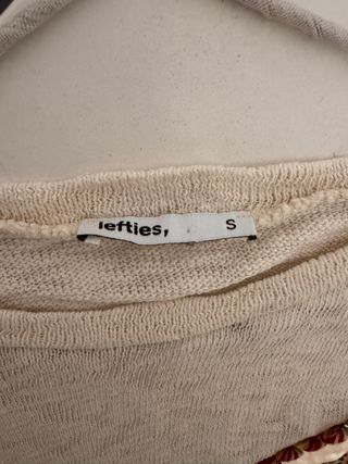 Jersey punto Lefties beige talla M