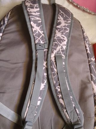 Mochila Puma Gris y Rosa