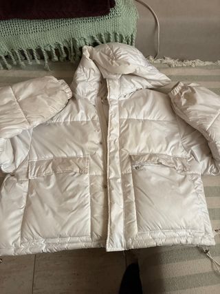 Abrigo acolchado blanco Pimkie