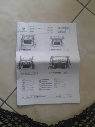 Rete contenitiva Renault nuova