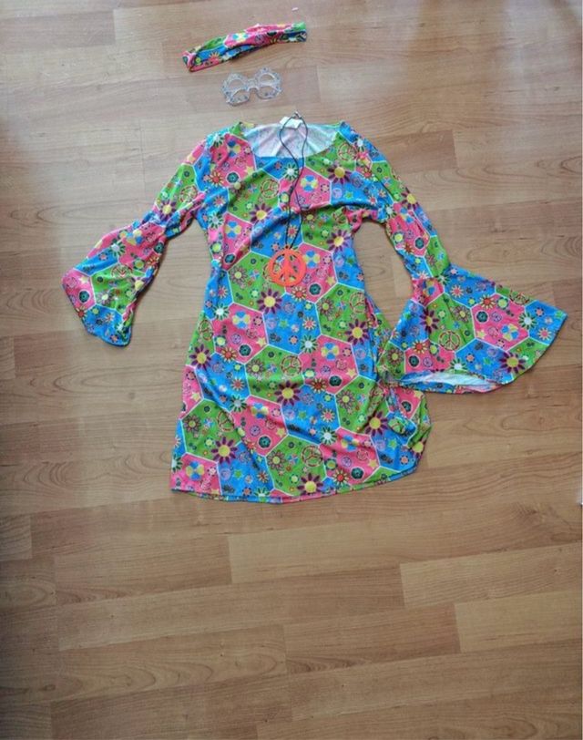 Costume hippie taglia unica anni '70