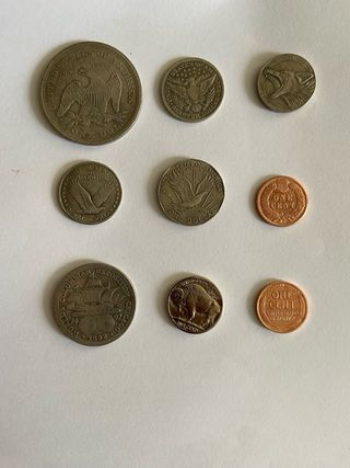 Lote réplicas monedas USA