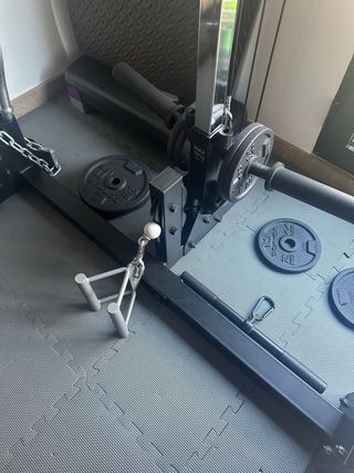 Gimnasio completo en casa Domyos Jaula, banco, etc