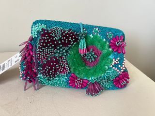 Bolso Clutch Zara Abalorios