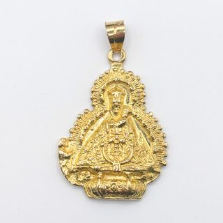 Colgante Oro 18K, Virgen del Rocio, 17gr