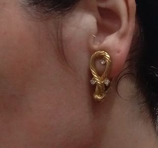 Pendientes Oro Vintage años 80 Y2K 