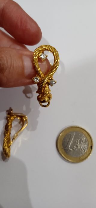 Pendientes Oro Vintage años 80 Y2K 