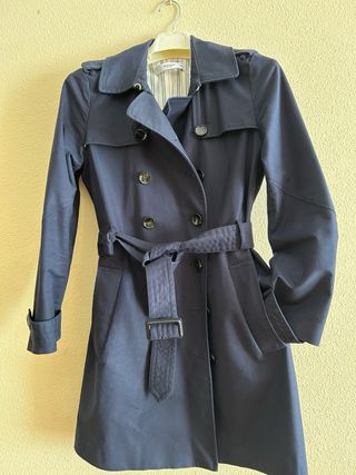 Gabardina Mujer Mango Azul
