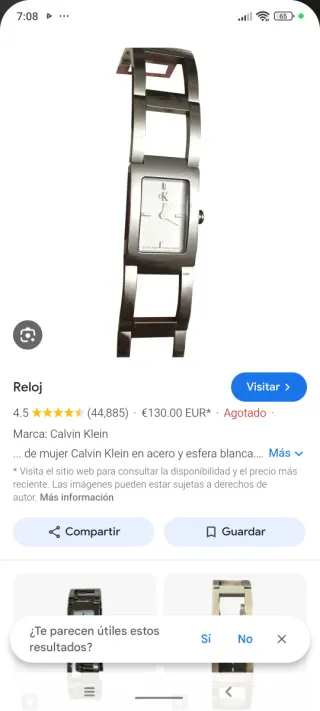 Reloj de acero para mujer 25€  ( máquina suiza )