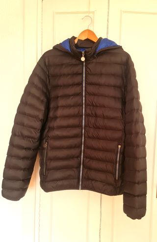Anorak Acolchado Hombre Talla XXL Negro/Azul