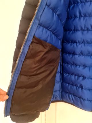 Anorak Acolchado Hombre Talla XXL Negro/Azul