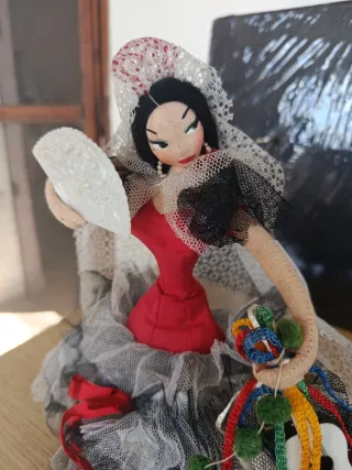 Muñeca Antigua Flamenca