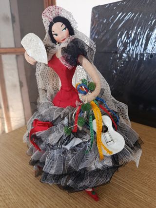 Muñeca Antigua Flamenca