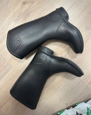 Botas de agua Fouganza niña negras talla 26
