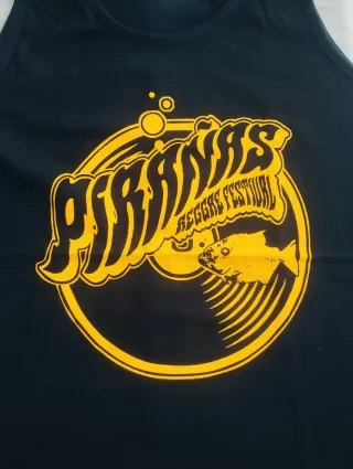 Camiseta Tirantes Pirañas Reggae Festival Talla S 