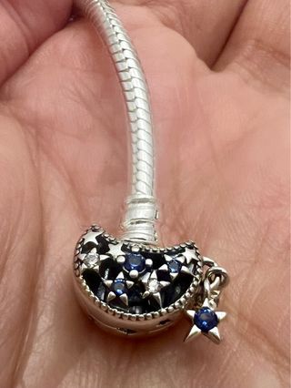 Pulsera Pandora Cierre Luna Estrellas ORIGINAL