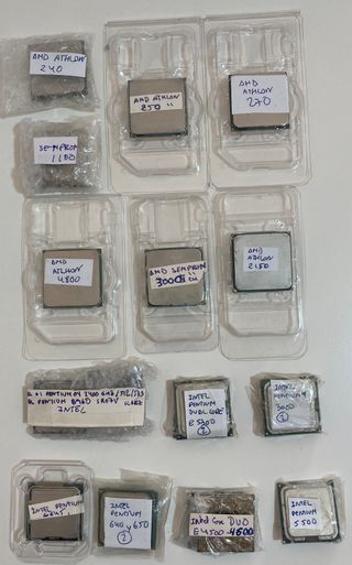 Lote 19 Procesadores AMD e Intel Vintage