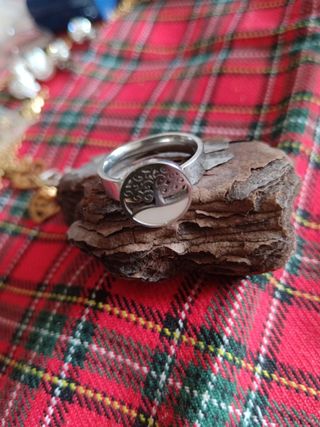 Anillo Acero Quirúrgico Árbol de la Vida