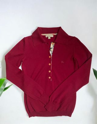 Cardigan Burberry donna S borgogna – come nuovo, elegante e originale!