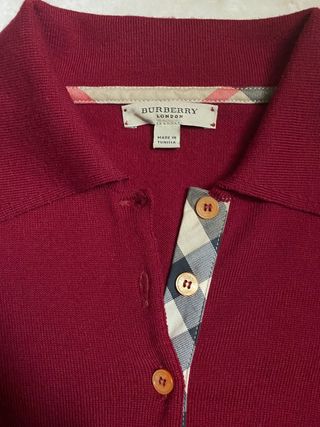 Cardigan Burberry donna S borgogna – come nuovo, elegante e originale!