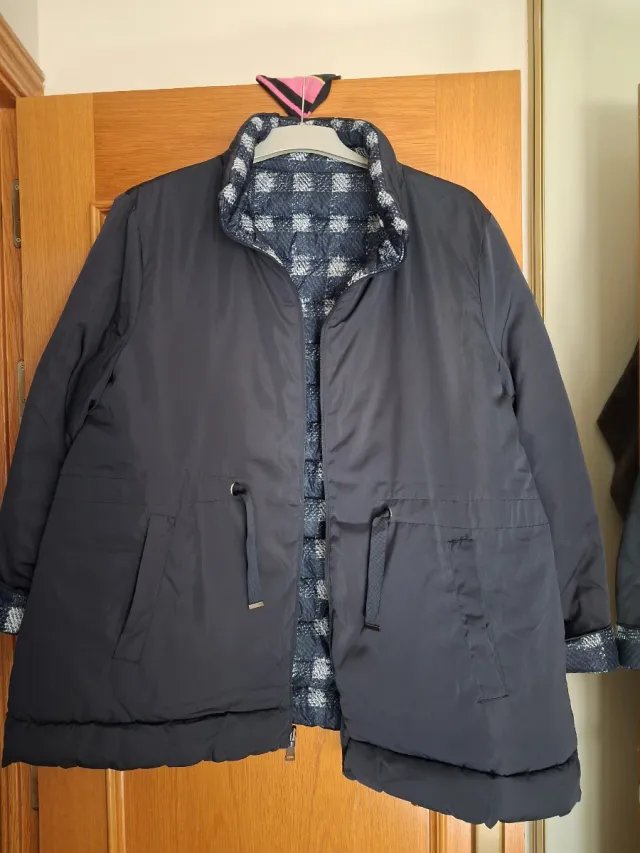 Chaquetón negro reversible uninex